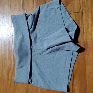 Gray yoga shorts xs